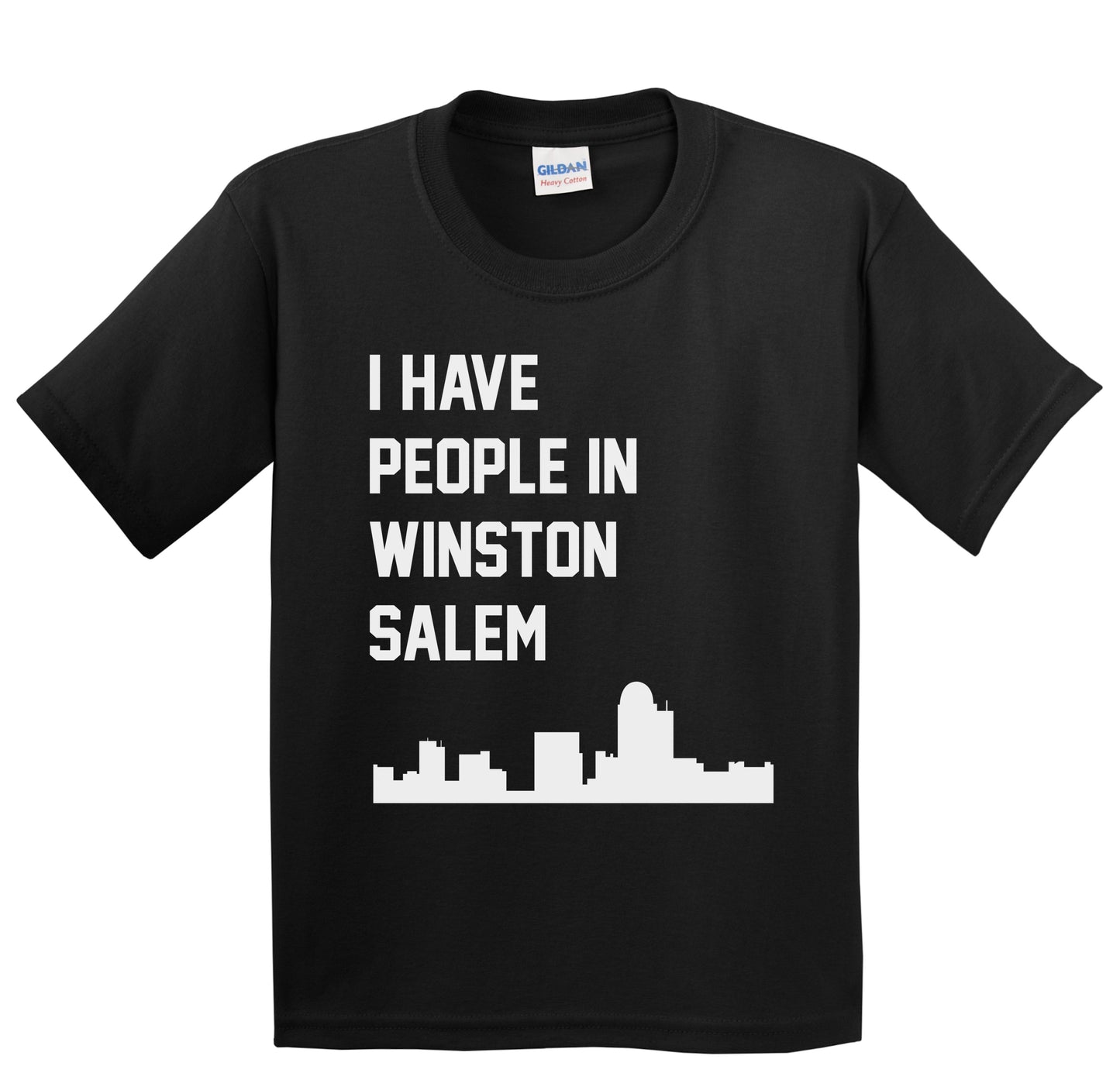 I Have People In Winston-Salem North Carolina Skyline Youth T-Shirt