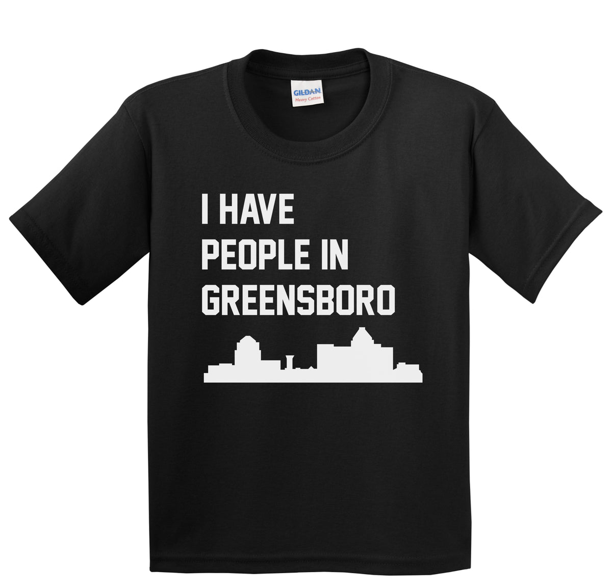 I Have People In Greensboro North Carolina Skyline Youth T-Shirt