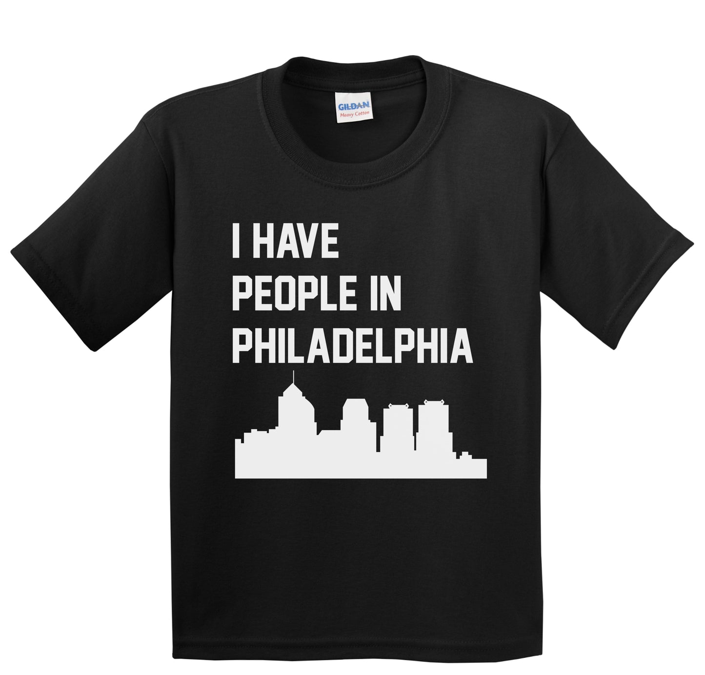 I Have People In Philadelphia Pennsylvania Skyline Youth T-Shirt