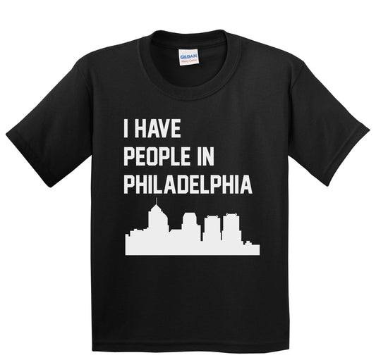 I Have People In Philadelphia Pennsylvania Skyline Youth T-Shirt