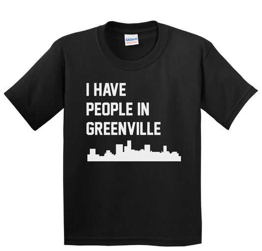 I Have People In Greenville South Carolina Skyline Youth T-Shirt