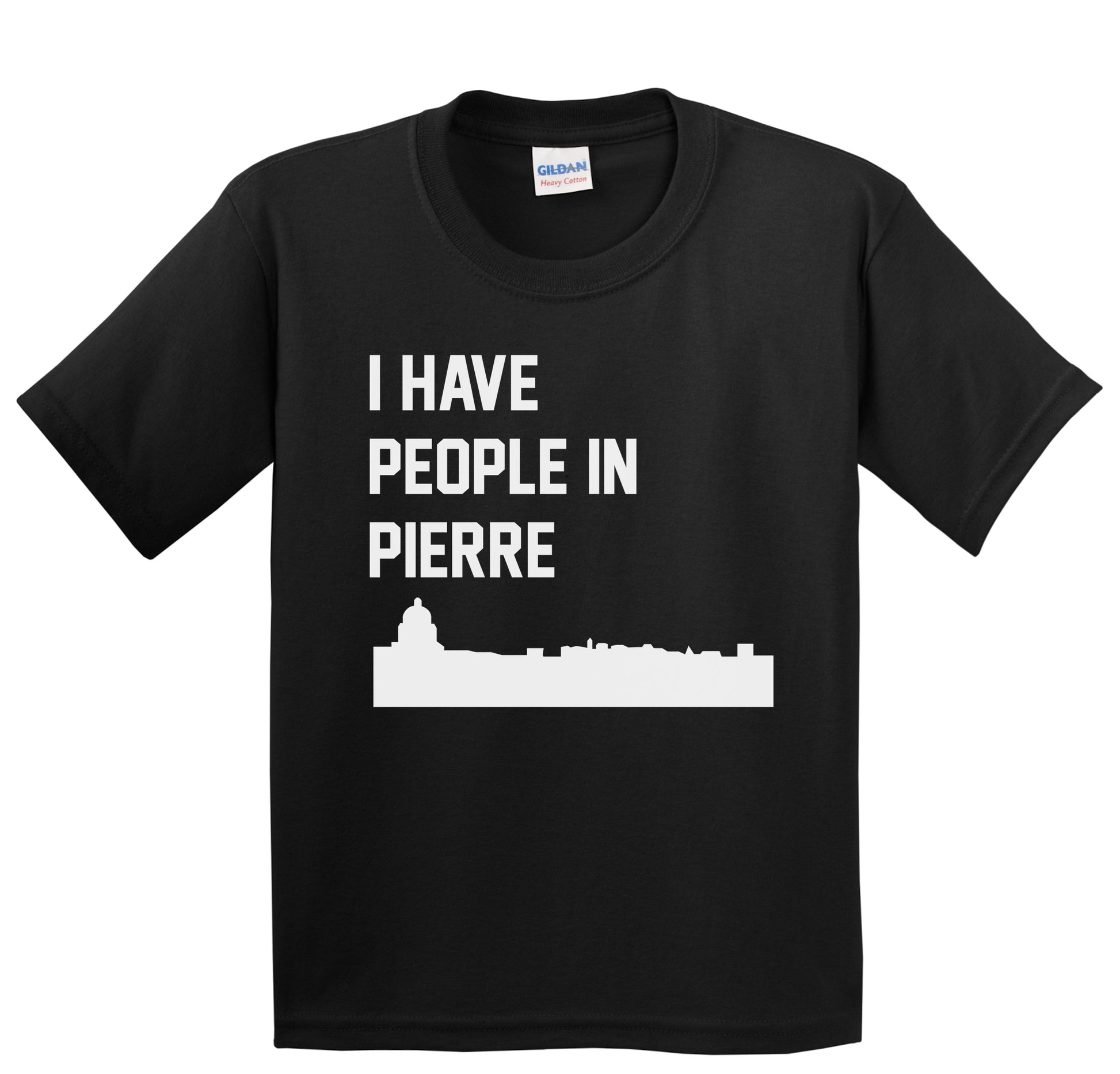 I Have People In Pierre South Dakota Skyline Youth T-Shirt