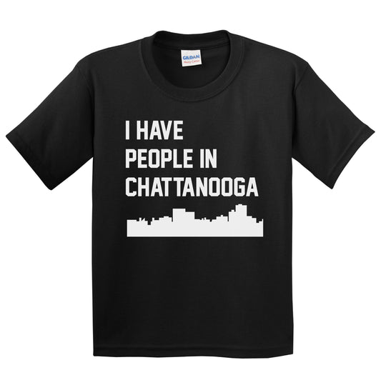 I Have People In Chattanooga Tennessee Skyline Youth T-Shirt