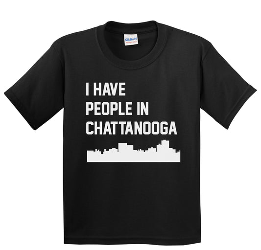 I Have People In Chattanooga Tennessee Skyline Youth T-Shirt
