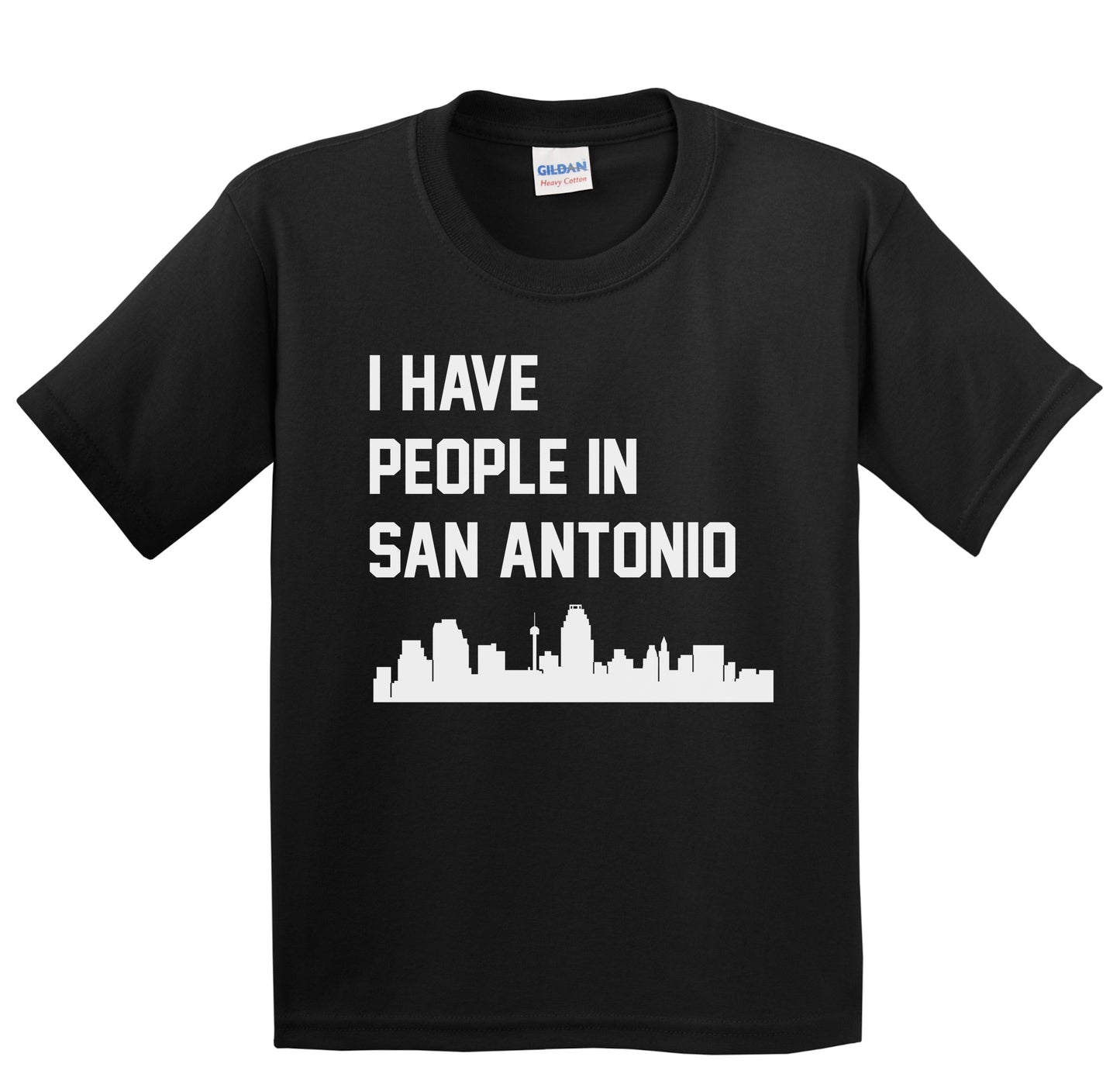 I Have People In San Antonio Texas Skyline Youth T-Shirt