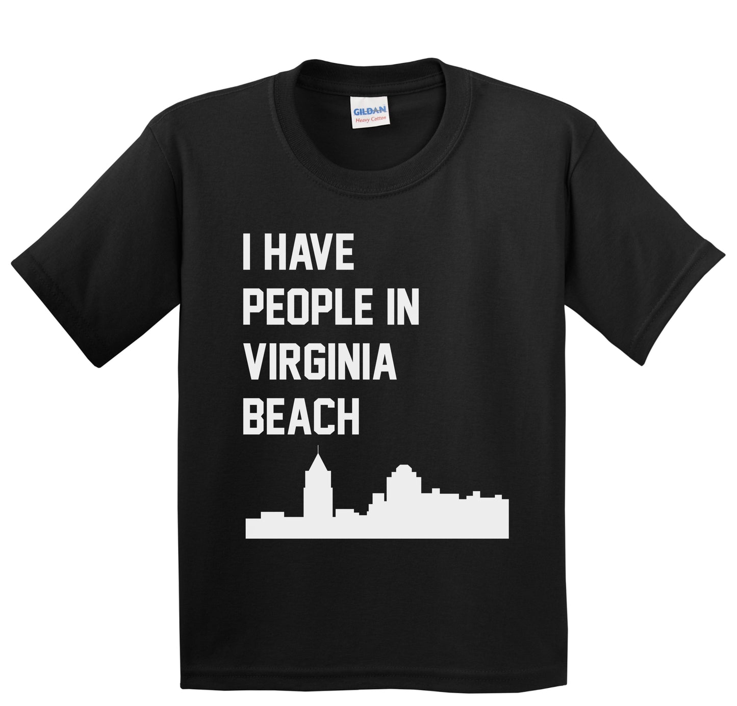 I Have People In Virginia Beach Virginia Skyline Youth T-Shirt
