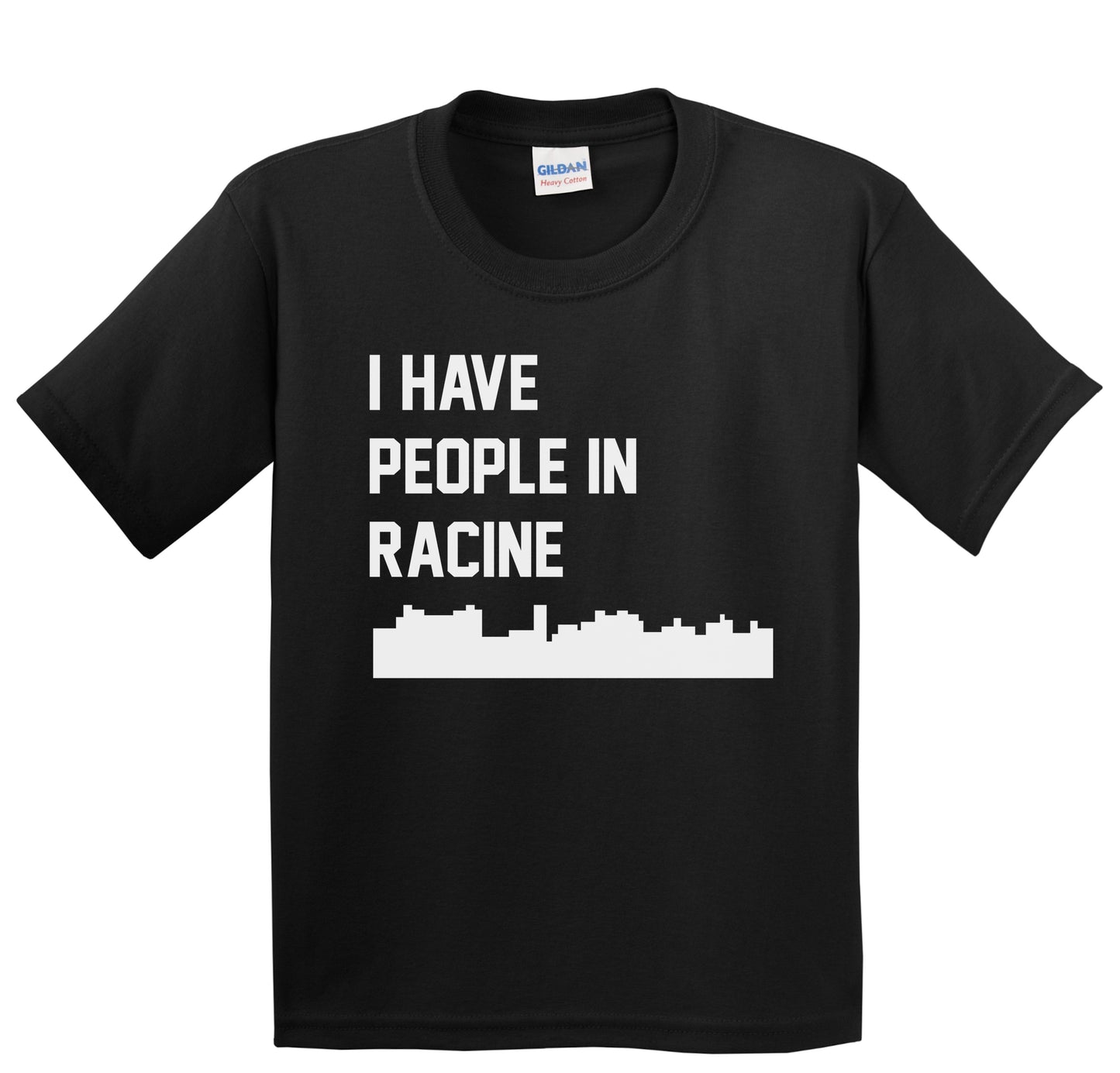 I Have People In Racine Wisconsin Skyline Youth T-Shirt