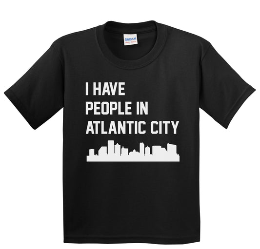 I Have People In Atlantic City New Jersey Skyline Youth T-Shirt