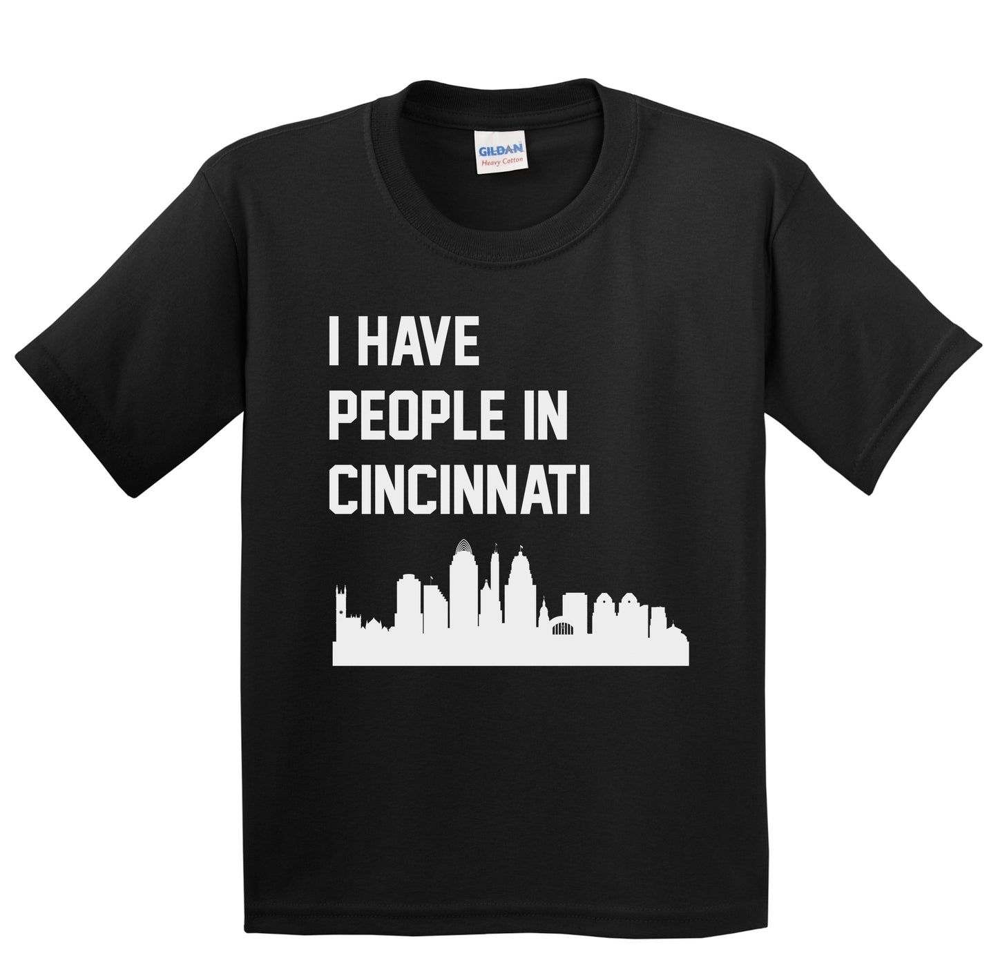 I Have People In Cincinnati Ohio Skyline Youth T-Shirt
