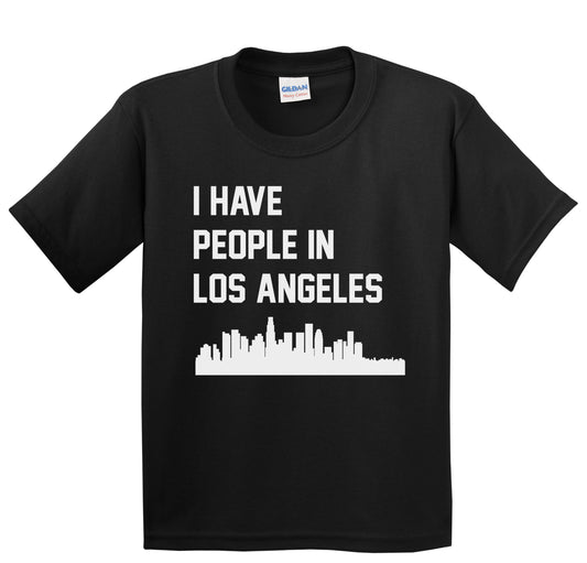 I Have People In Los Angeles California Skyline Youth T-Shirt