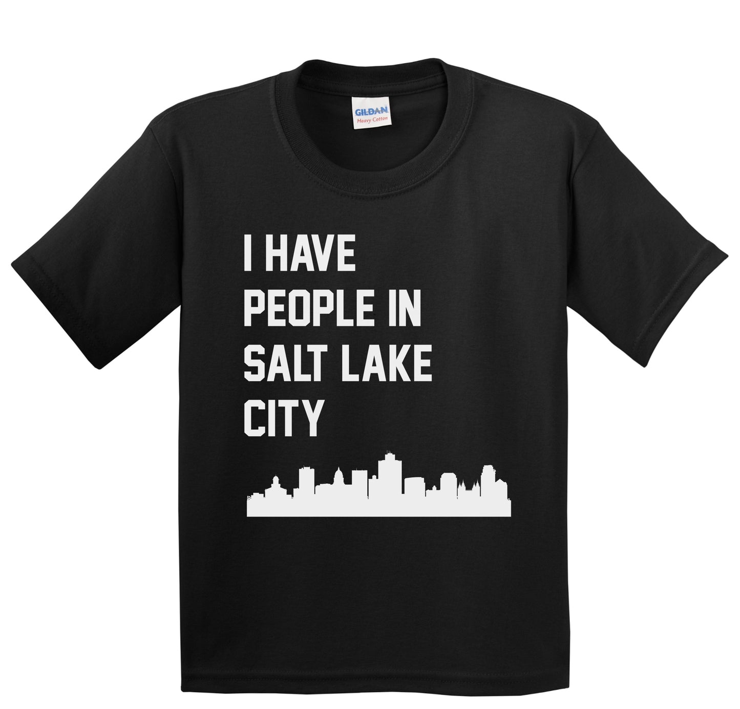 I Have People In Salt Lake City Utah Skyline Youth T-Shirt