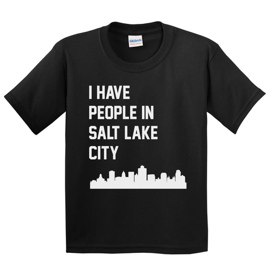 I Have People In Salt Lake City Utah Skyline Youth T-Shirt