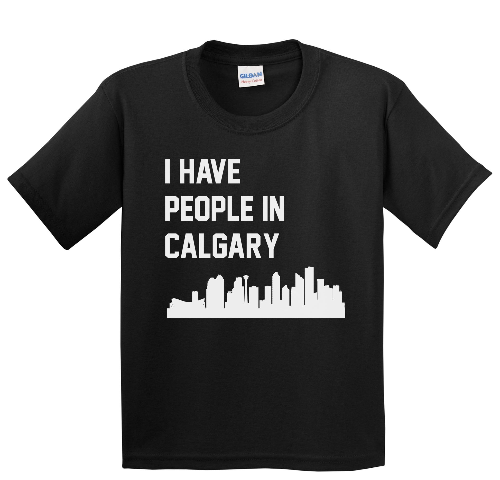 I Have People In Calgary Alberta Canada Skyline Youth T-Shirt