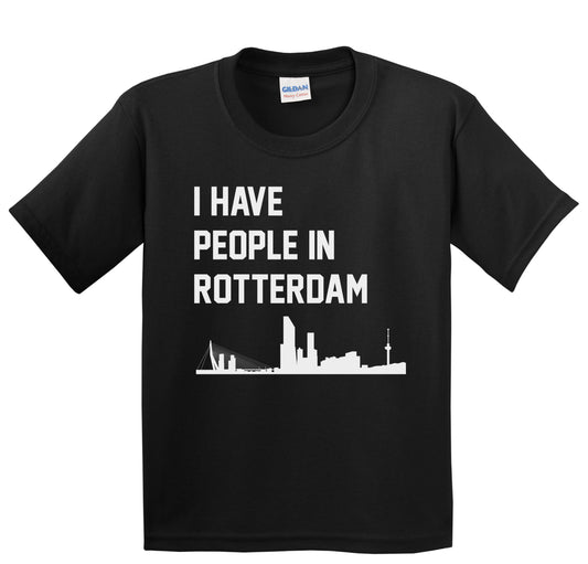 I Have People In Rotterdam Netherlands Skyline Youth T-Shirt