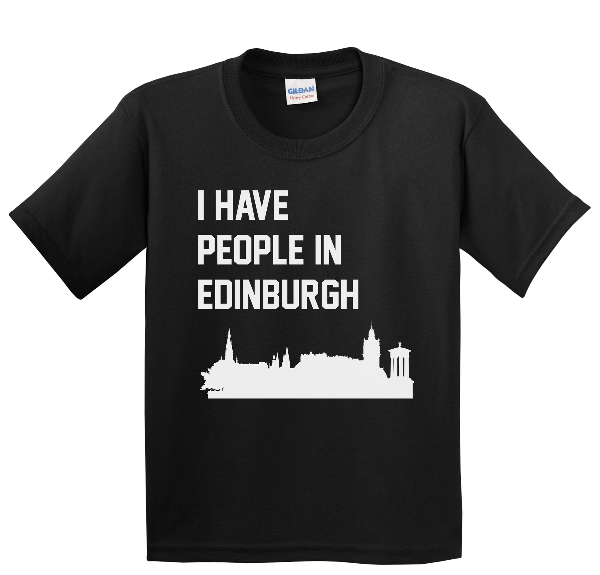 I Have People In Edinburgh Scotland Skyline Youth T-Shirt