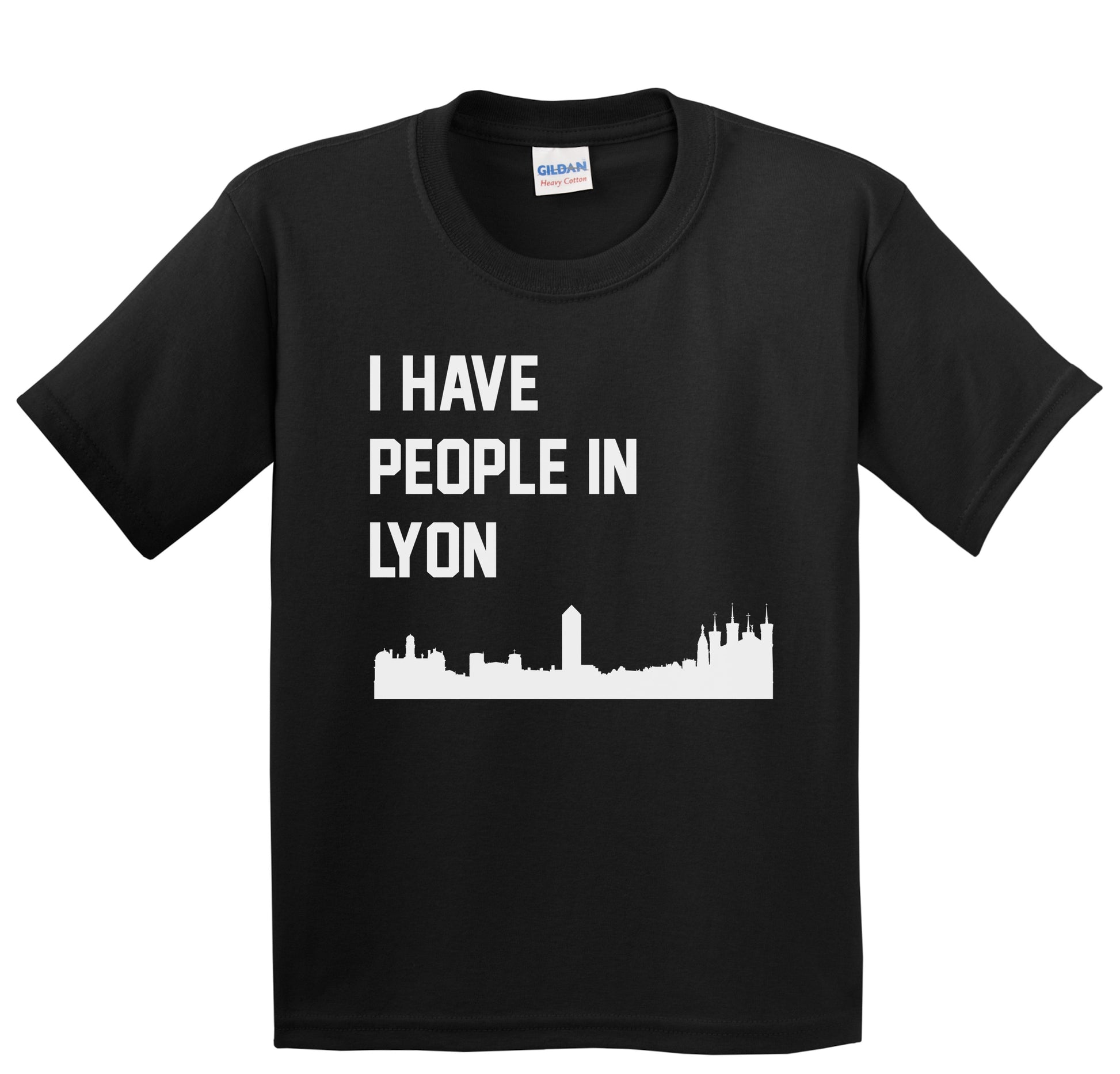 I Have People In Lyon France Skyline Youth T-Shirt