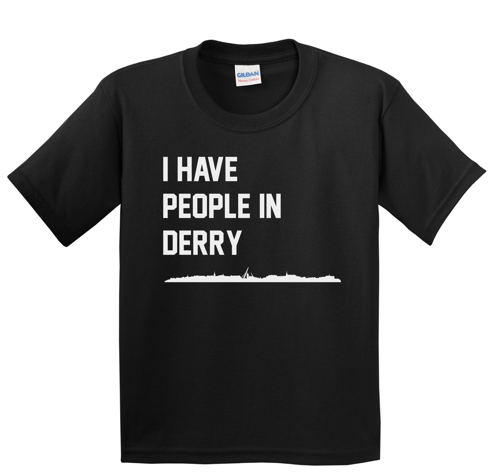 I Have People In Derry Northern Ireland Skyline Youth T-Shirt