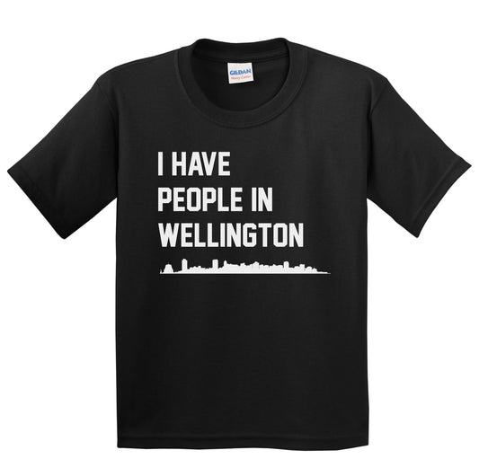 I Have People In Wellington New Zealand Skyline Youth T-Shirt