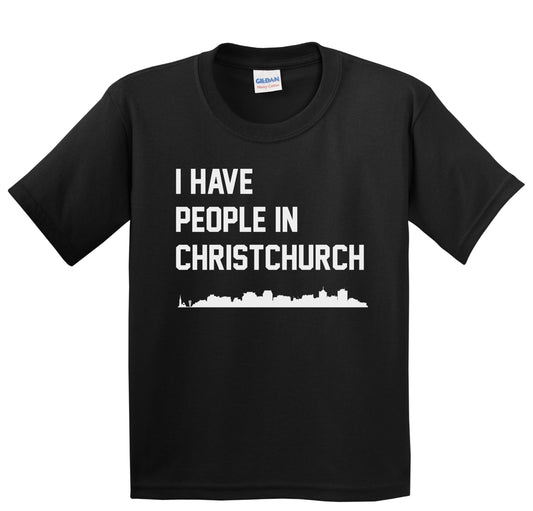 I Have People In Christchurch New Zealand Skyline Youth T-Shirt