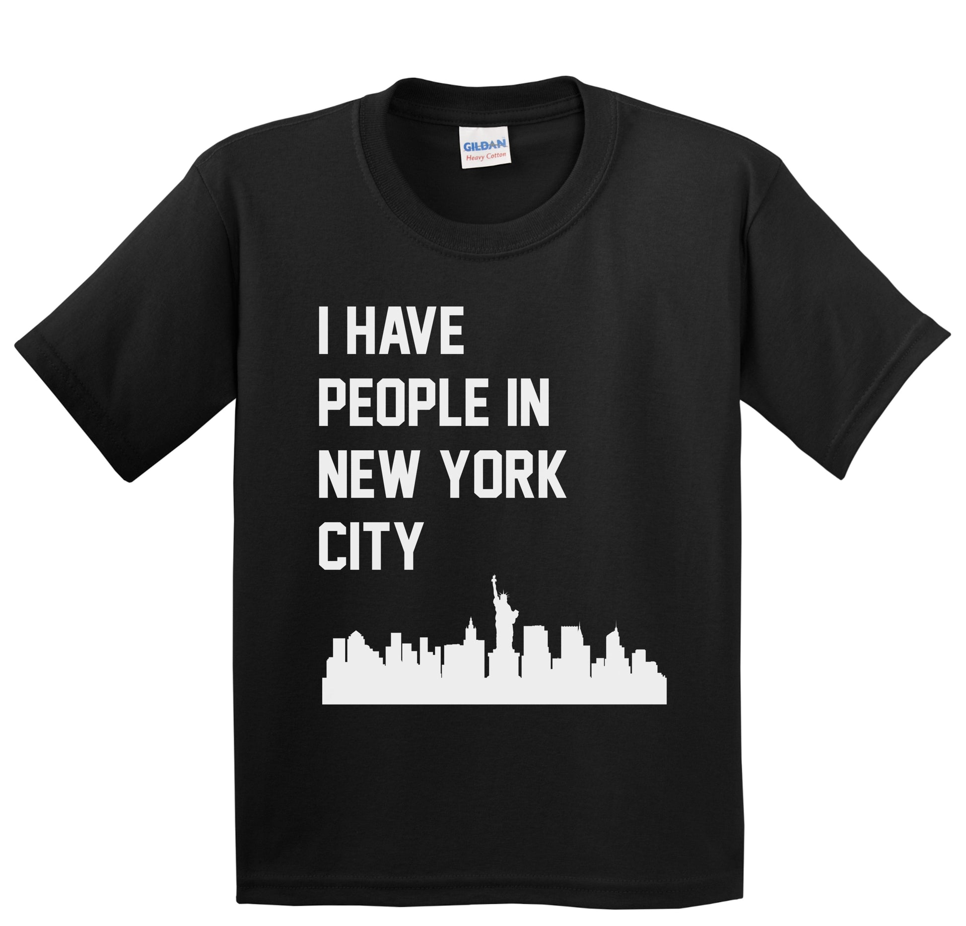 I Have People In New York City New York Skyline Youth T-Shirt