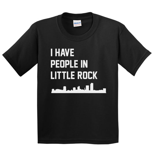 I Have People In Little Rock Arkansas Skyline Youth T-Shirt