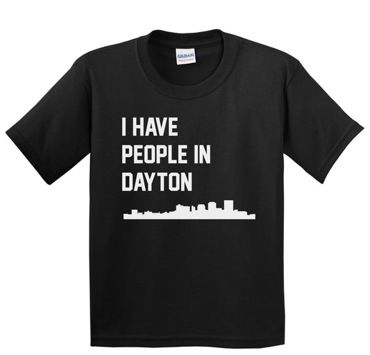 I Have People In Dayton Ohio Skyline Youth T-Shirt