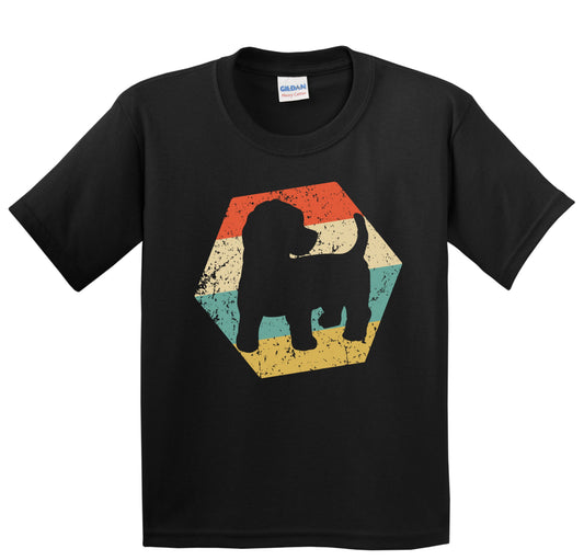 Cockapoo Dog Breed Retro Distressed Hexagon Youth T-Shirt