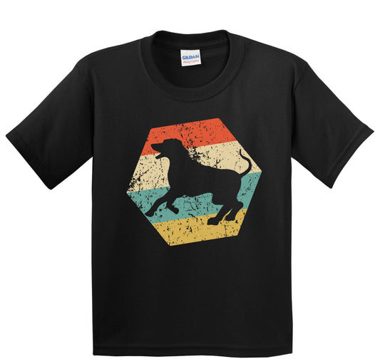 Rhodesian Ridgeback Dog Breed Retro Distressed Hexagon Youth T-Shirt