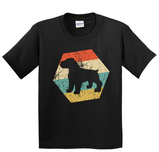 Bouvier des Flandres Dog Breed Retro Distressed Hexagon Youth T-Shirt