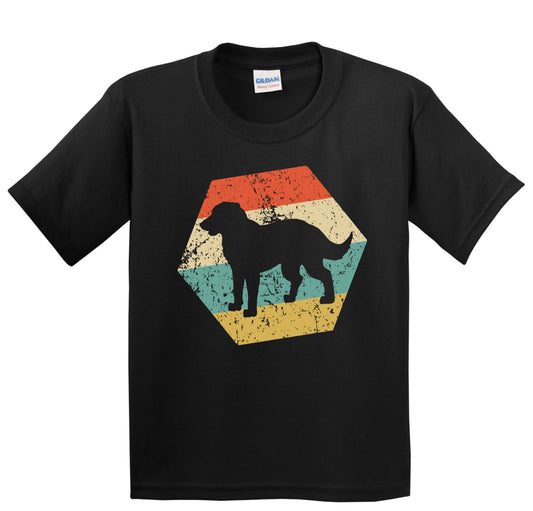 Chessie Dog Breed Retro Distressed Hexagon Youth T-Shirt