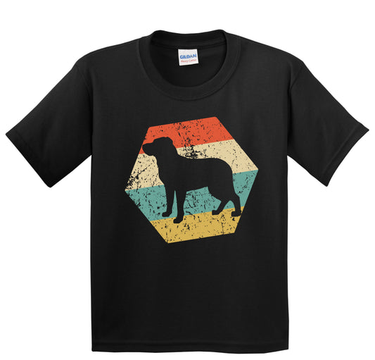 Greater Swiss Mountain Dog Breed Retro Distressed Hexagon Youth T-Shirt