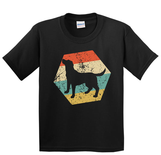 Chesapeake Bay Retriever Dog Breed Retro Distressed Hexagon Youth T-Shirt