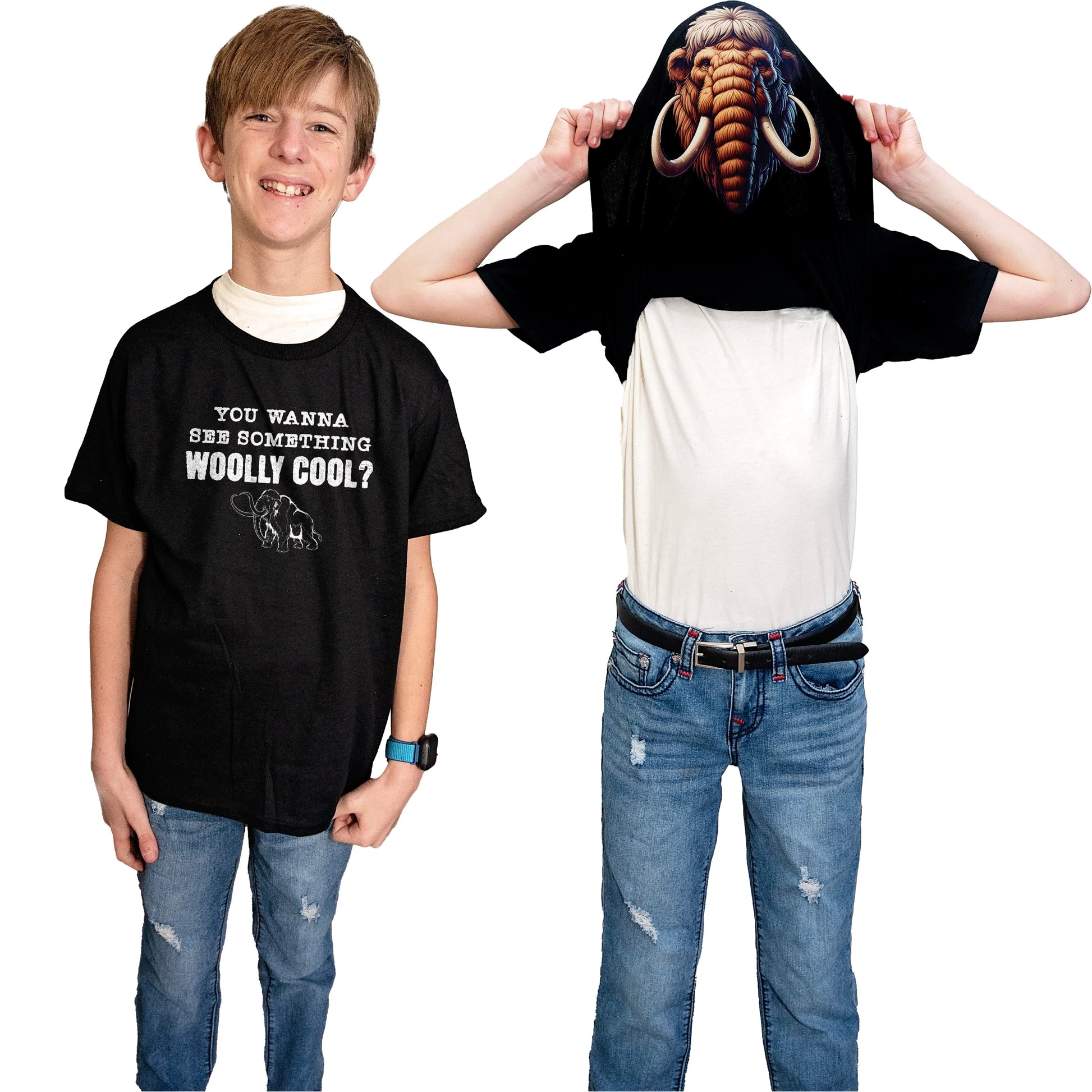You Wanna See Something Woolly Cool Funny Flip T-Shirt - Woolly Mammoth Shirt - Funny Gift for Men