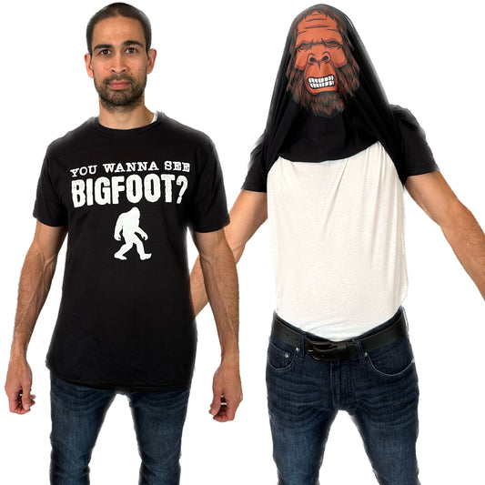 You Wanna See Bigfoot? Funny Flip Shirt Sasquatch T-Shirt - Bigfoot Shirt - Funny Gift for Men