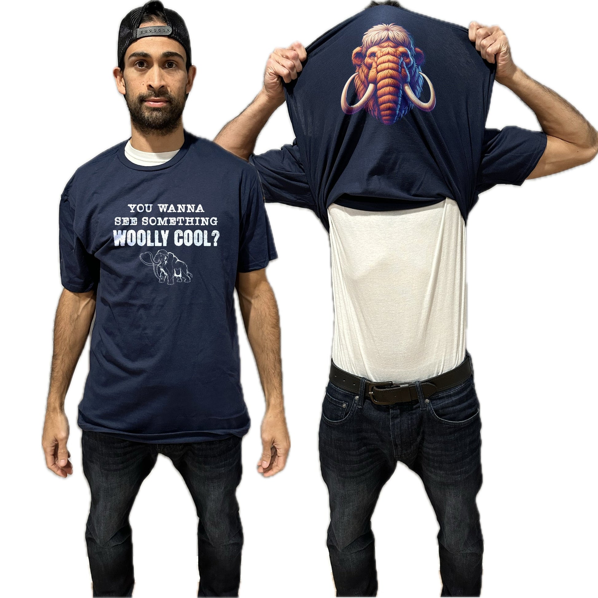 You Wanna See Something Woolly Cool Funny Flip T-Shirt - Woolly Mammoth Shirt - Funny Gift for Men