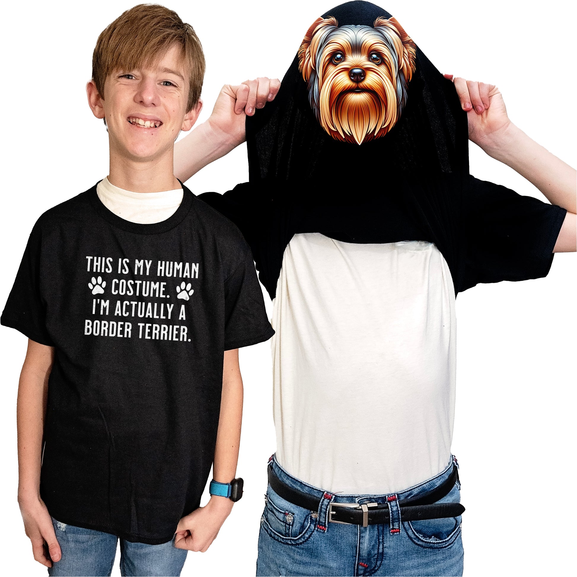 I'm Really A Yorkshire Terrier Flip Shirt - Funny Dog Owner T-Shirt Flip Tee