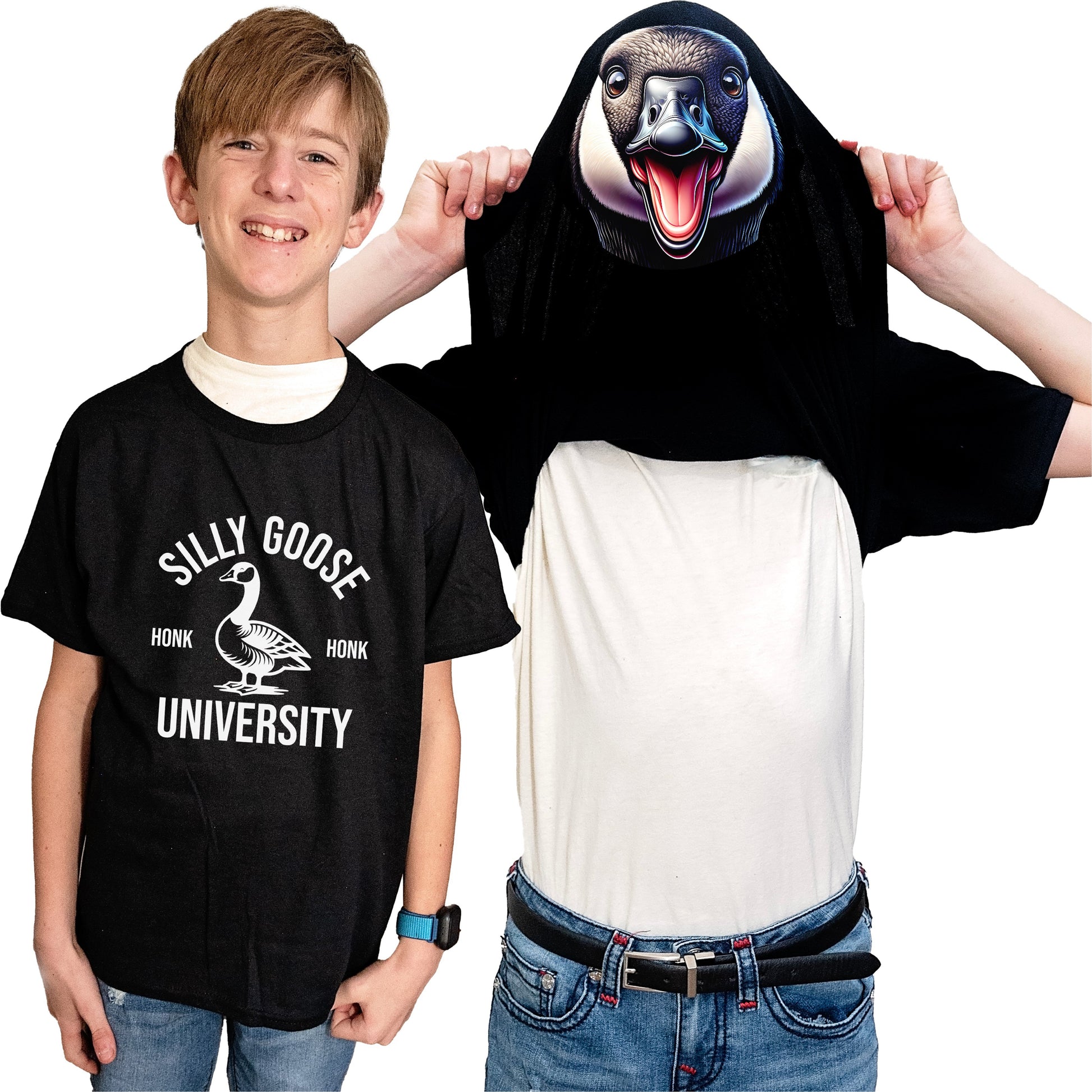 Silly Goose University Funny Flip Shirt - Canadian Goose Flip Tee