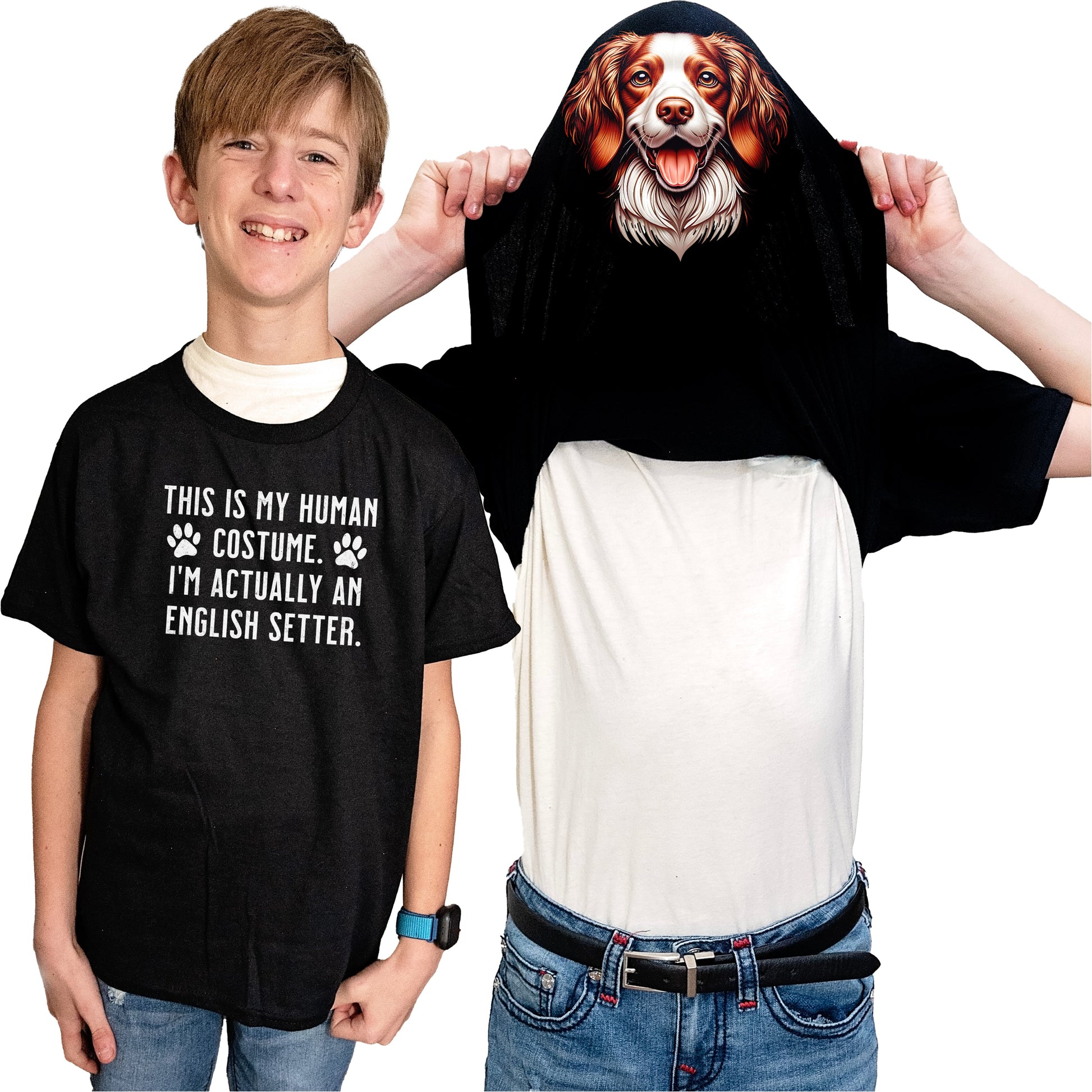 I'm Really A Brittany Flip Shirt - Funny Dog Owner T-Shirt Flip Tee