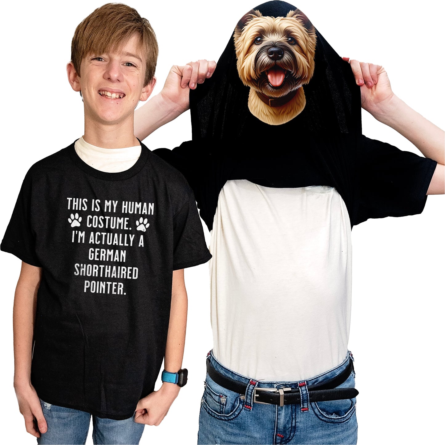 I'm Really A Cairn Terrier Flip Shirt - Funny Dog Owner T-Shirt Flip Tee