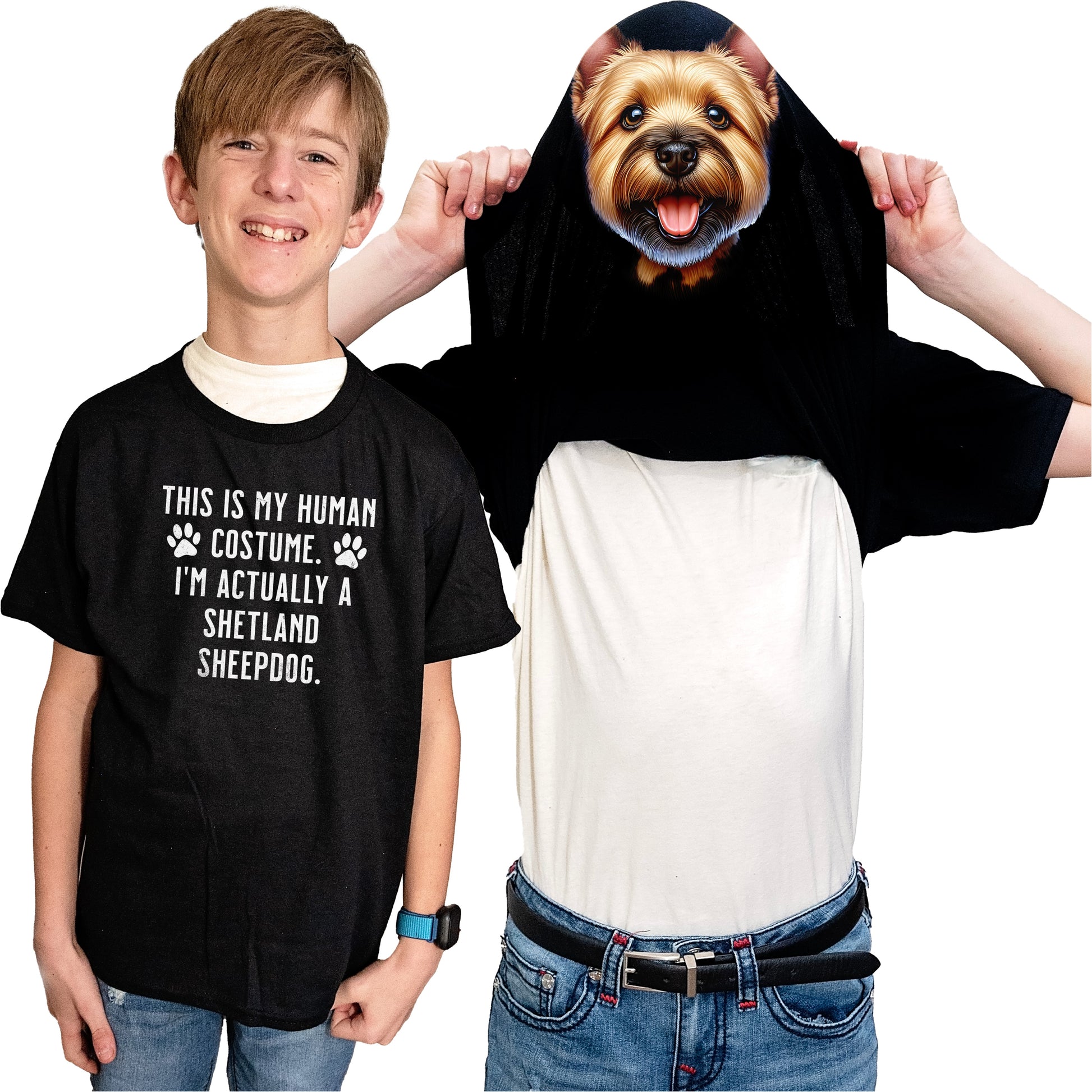 I'm Really A Norwich Terrier Flip Shirt - Funny Dog Owner T-Shirt Flip Tee