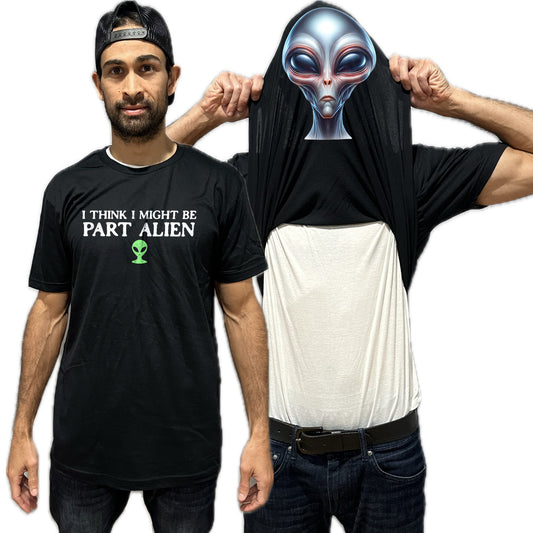 I Think I Might Be Part Alien Funny Flip Shirt - Martian T-Shirt