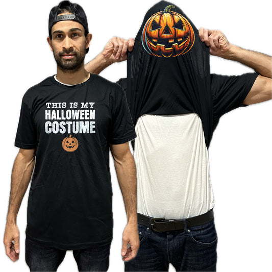 This Is My Halloween Costume Jack-o-Lantern Flip Shirt - Funny Pumpkin Flip Tee