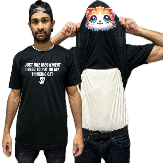 I Need to Put on My Thinking Cat Flip Shirt - Kitten Face T-Shirt
