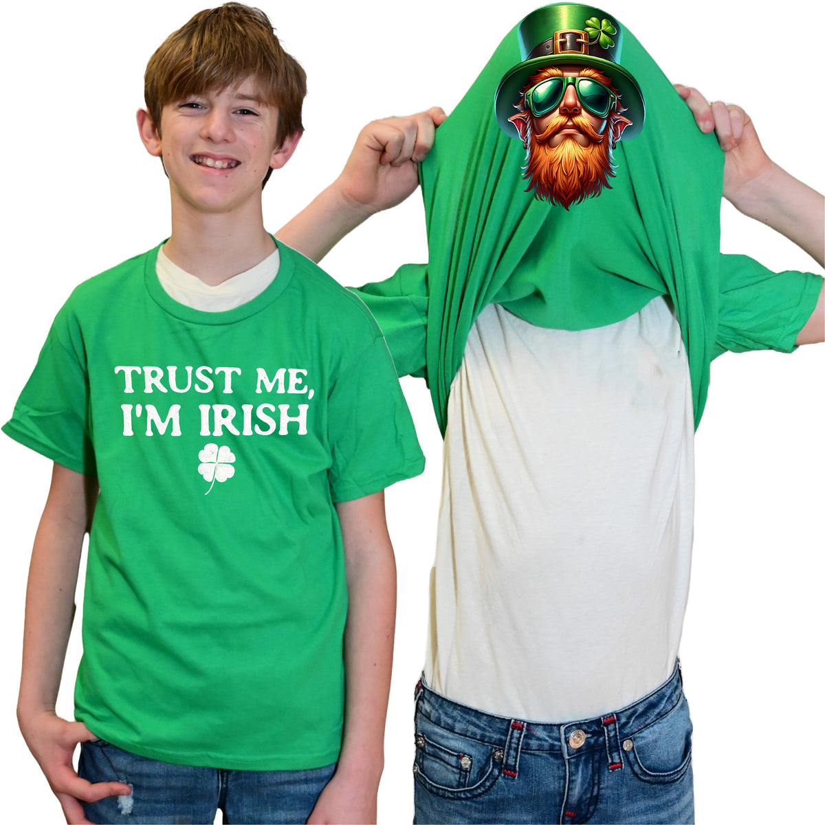 Trust Me I'm Irish Leprechaun Flip Shirt - St. Patrick's Day T-Shirt
