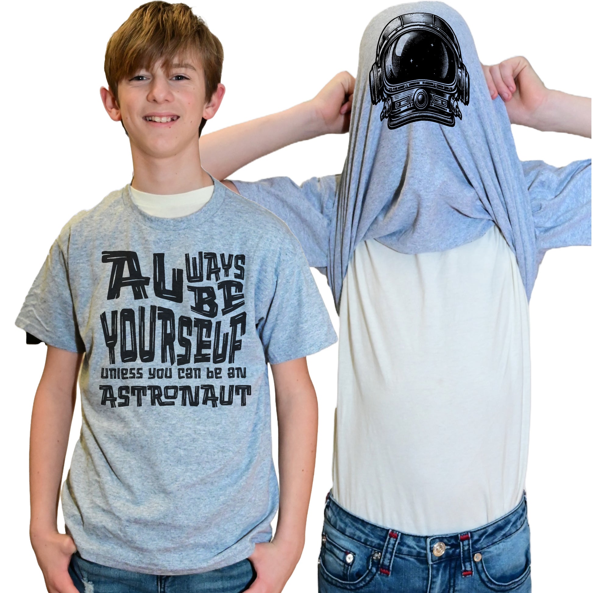 Always Be Yourself Unless You Can Be An Astronaut Funny Flip Shirt
