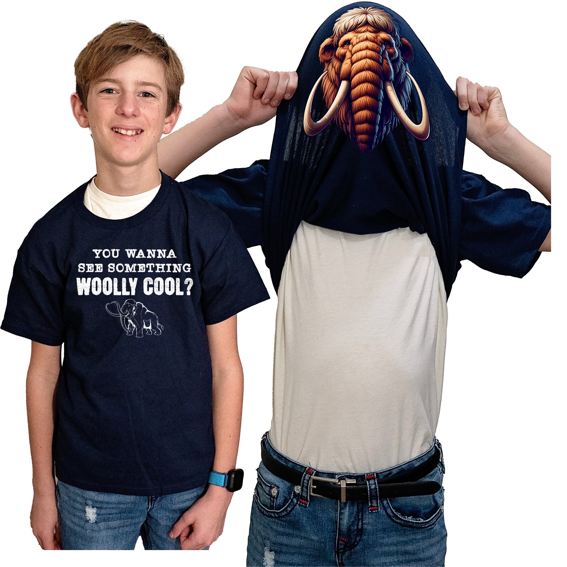 You Wanna See Something Woolly Cool Funny Flip Shirt - Woolly Mammoth T-Shirt
