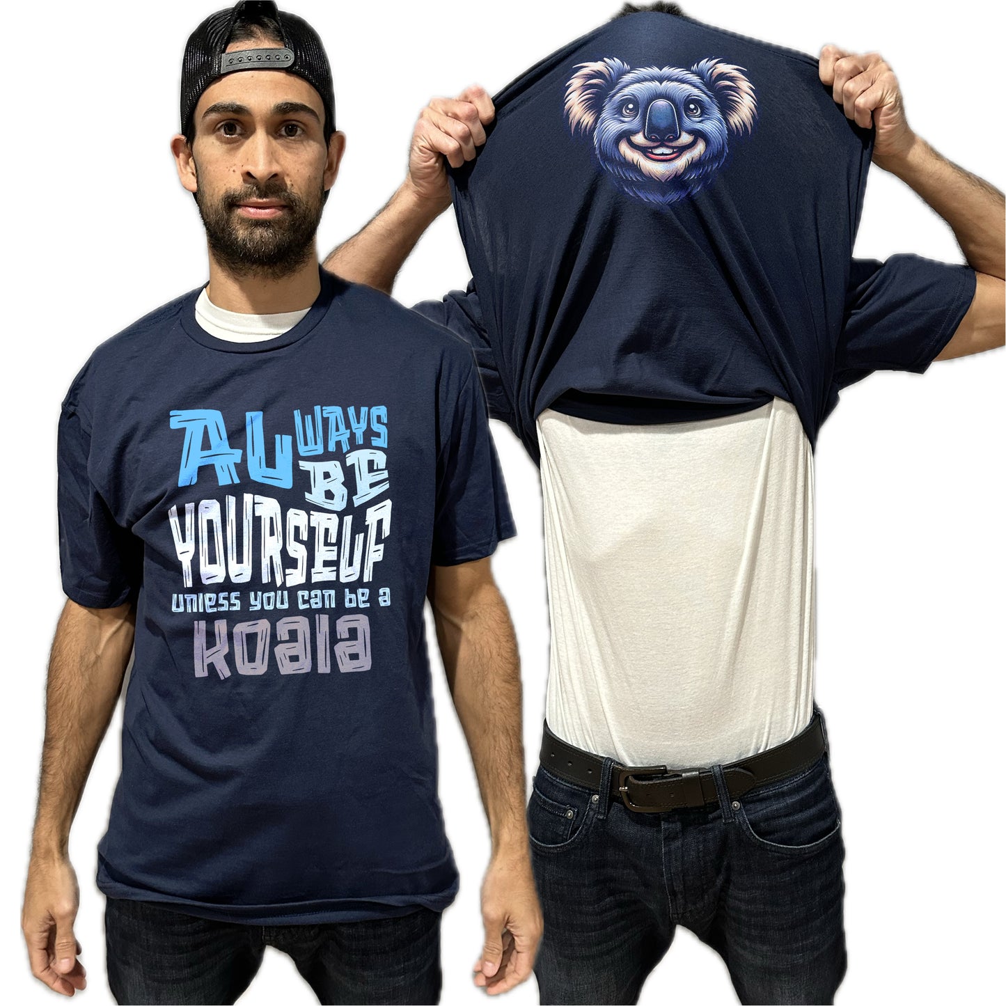 Always Be Yourself Unless You Can Be A Koala Flip Shirt - Funny Koala Bear Face T-Shirt Flip Tee