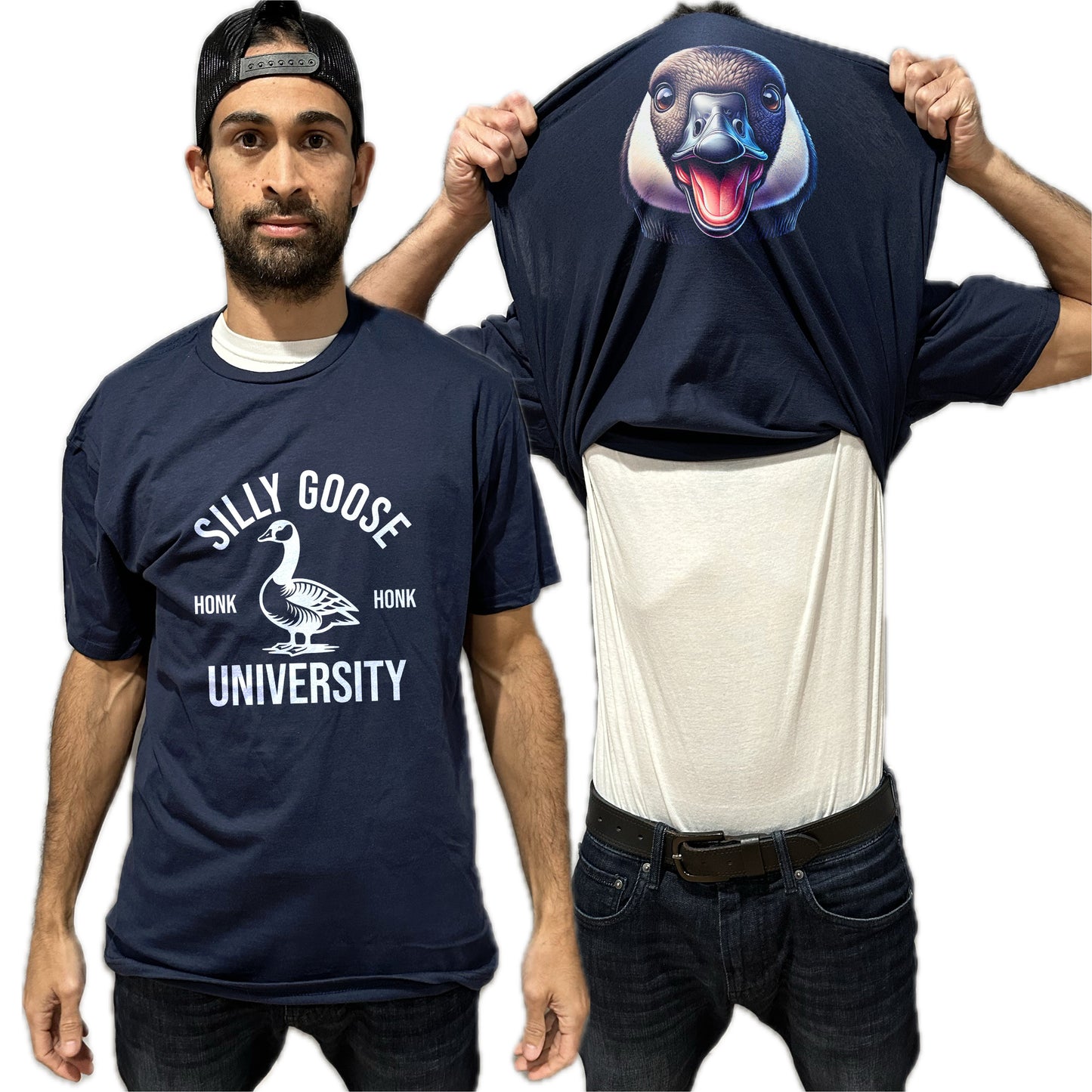 Silly Goose University Funny Flip Shirt - Canadian Goose Flip Tee