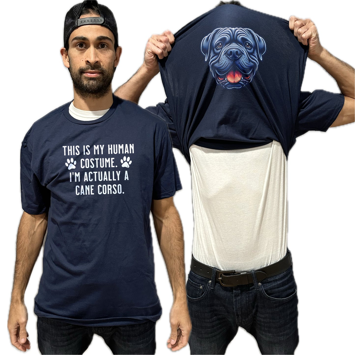 I'm Really A Cane Corso Flip Shirt - Funny Dog Owner T-Shirt Flip Tee
