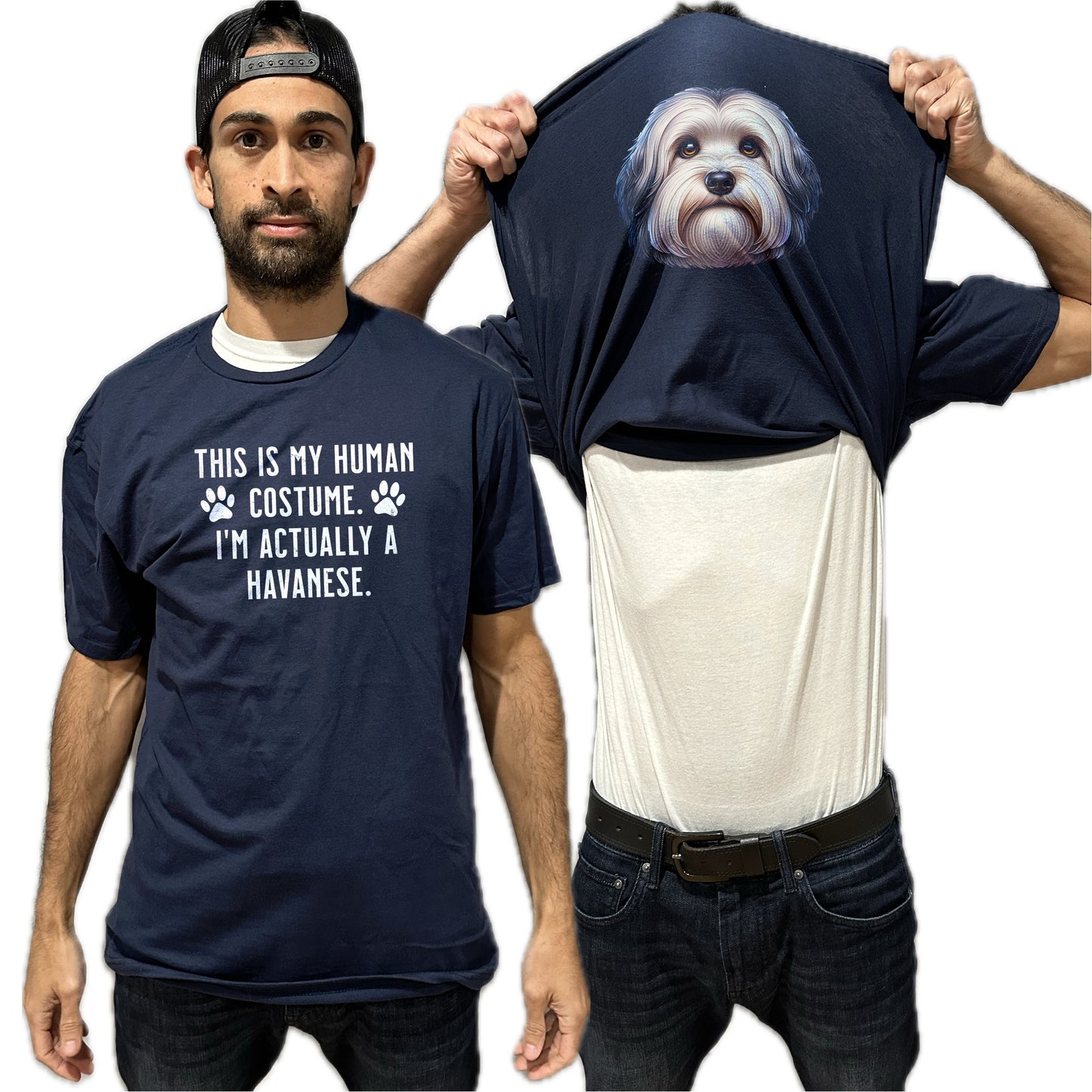 I'm Really A Havanese Flip Shirt - Funny Dog Owner T-Shirt Flip Tee